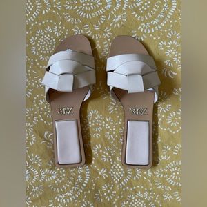 Zara leather sandals size 5
